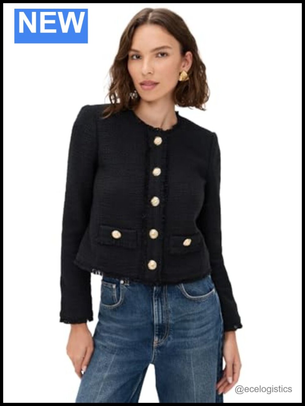 Cinq à Sept Women's Tweed Casual Jacket